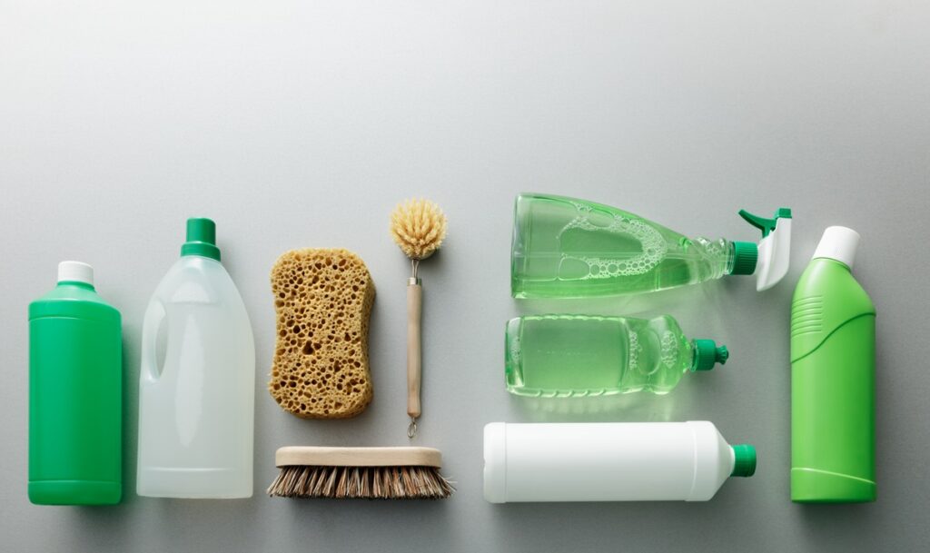 Cleaning: Green Cleaning Products Still Life